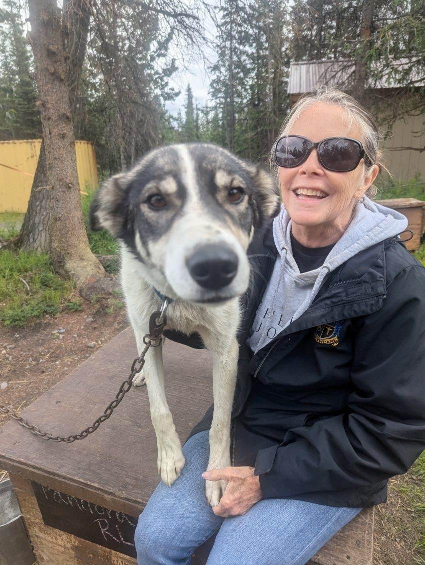 woman with dog